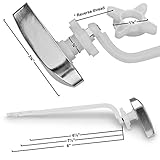 Kohler Toilet Flush Handle Replacement, Fits Side Mount Toilet Tank Lever, Chrome Polished