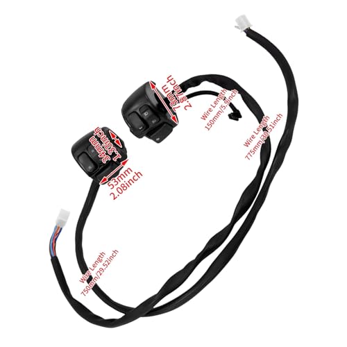 Interrupteur de commande de guidon de moto 25mm clignotant Softail - 4