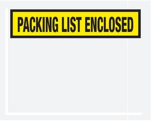 Box Partner 4 1/2 x 5 1/2 Yellow Packing List Enclosed Panel Face (PL452) Category: Packing List Envelopes