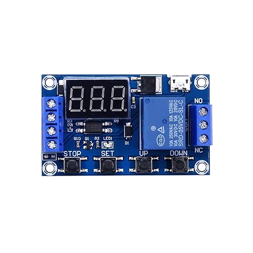 Minuterie interrupteur de retard programmable avec cycle automatique pour LED