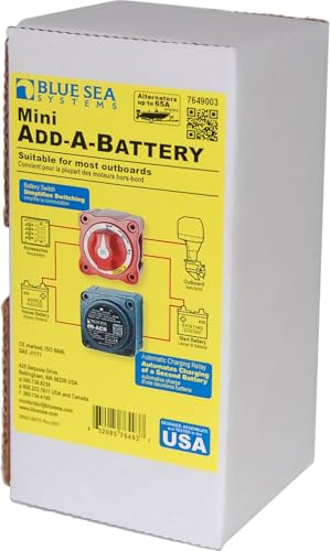 Blue Sea 7649003 7649 Mini Add-A-Battery Kit - Boxed Packaging Marine RV Boating Accessories