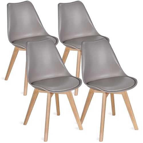 VECELO Dining Chairs Set of 4, Mid-Century Modern Kitchen &