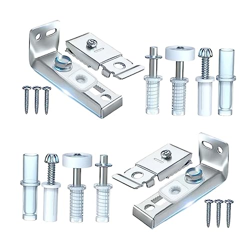 Kit de reparación de herrajes para puertas plegables de clóset para riel de 7/8" a 1" de grosor miniatura 7