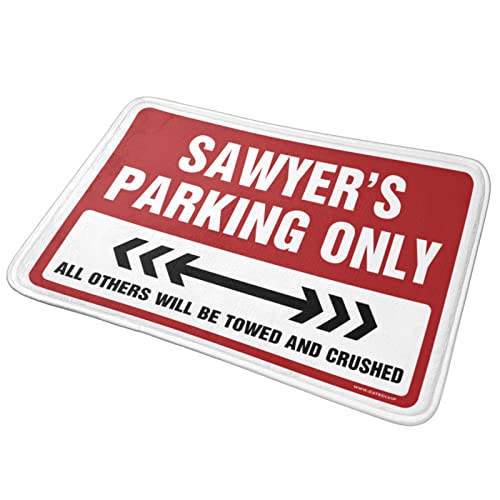 Tapis de cuisine Sawyer'S Parking Only idéal pour décorer un man cave convivial