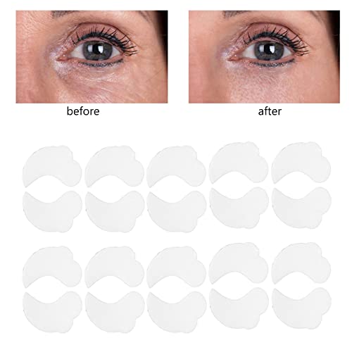 10 pares de adesivos de hidrogel para olhos em casa, salão de beleza e levantamento de pele, suaviza
