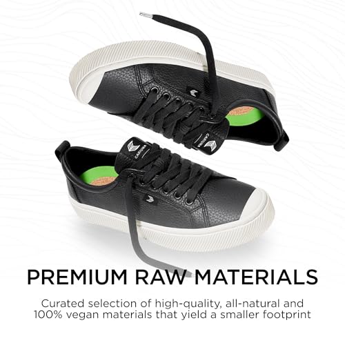 Image of Cariuma OCA Low Premium Leather Sneakers, Comfortable Shoes for Women, Lightweight & Sustainable, Versatile Casual Footwear with 100% Vegan Insoles, Rubber