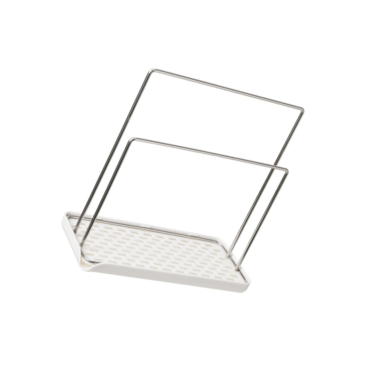 Estante organizador de paños PRETYZOOM para fregadero de cocina, práctico mueble blanco