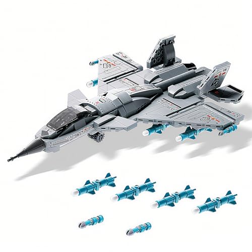Chodia Military Fighter Jet Building Set for Boys Age 8-12,Airplane Aircraft Model Toys with