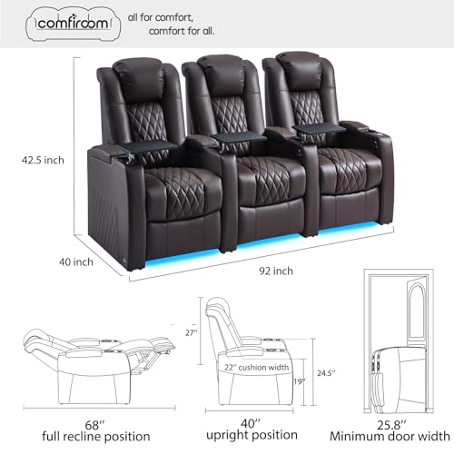 Luxury recliner sofa home theater