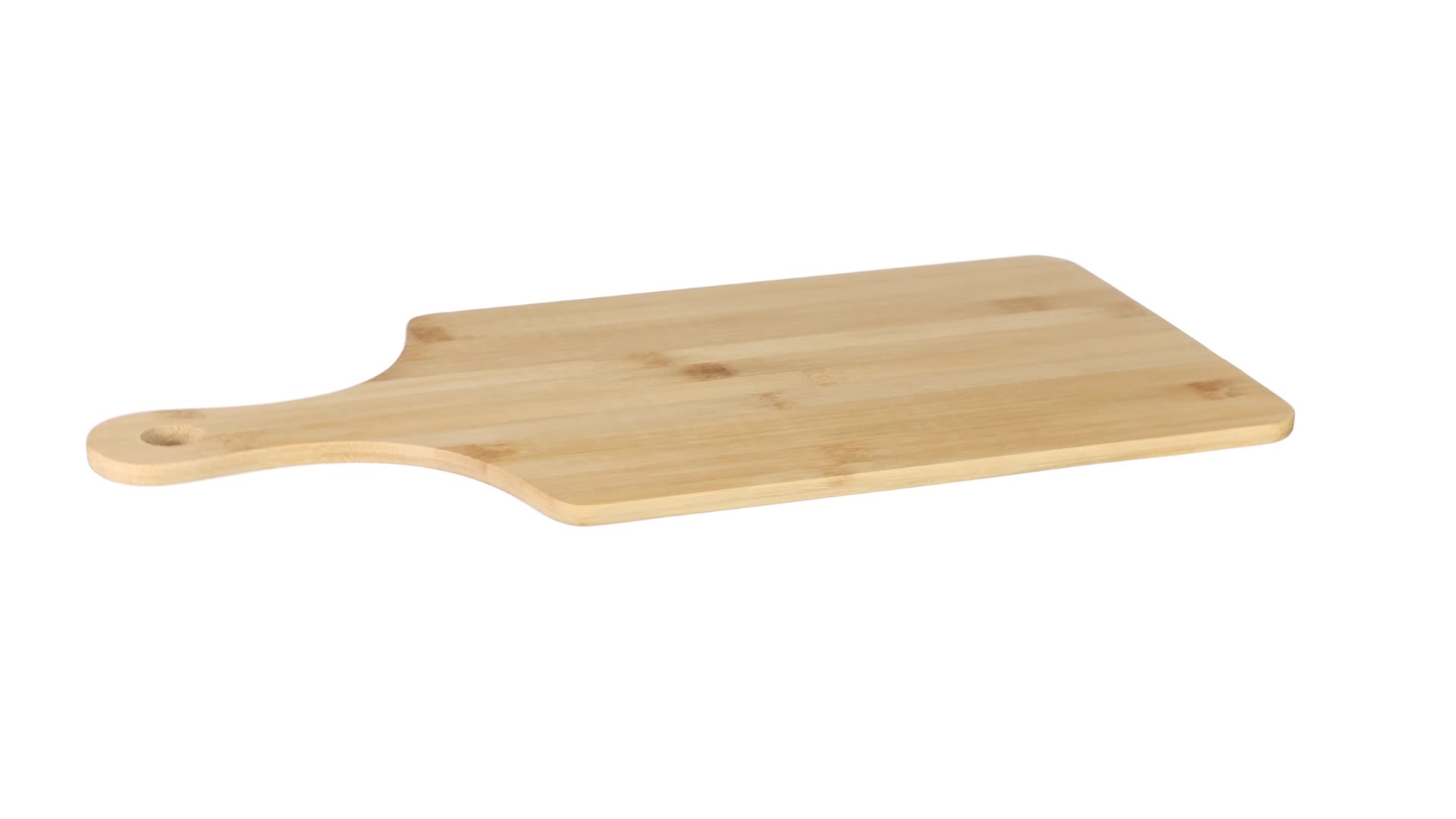 Planche à Découper En Bambou FSC Avec Poignée - 39x20x0,5 Cm - Plateau De Service Multifonction