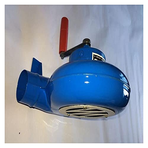Ventilador soplador 8 0W-300W Metal Industrial Aire Libre Barbacoa Hierro Garrito Mano Manivela Soplador Mano Ventilador Manual Fuego Soplador Popcorn Fan(80W)