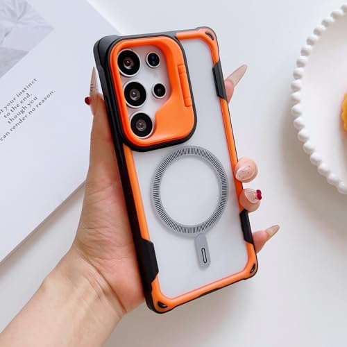 Coque Samsung S25 Edge orange évite les chutes avec son support intégré
