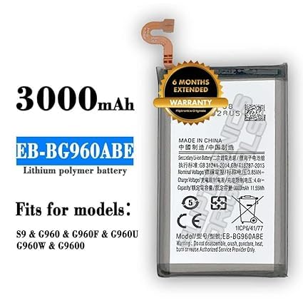 Image of EB-BG960ABE Battery for Samsung Galaxy S9 / G960F / G960 / SM-G960F / G9600 / Battery with 6 Month Warranty ****(P145)