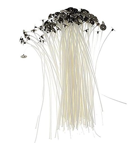 Lot de 50 mèches en coton naturel pour la fabrication de bougies - 15 cm