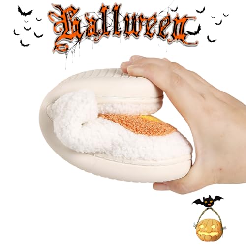 Women's Bow Tie Slippers Bedroom Warm Plush Soft Comfy House Shoes3