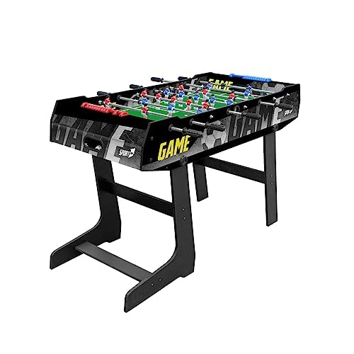 Futbolín plegable Sport1 para evitar el aburrimiento en casa con mesa de MDF de interior