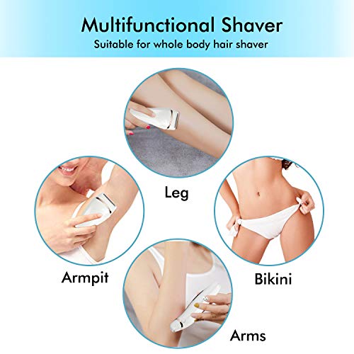 Elektrorasierer für Damen, FAMATE 3 in 1 Damen-Elektrorasierer mit Sicherheitsverschluss Schmerzfreier Körperhaarentferner für Beine, Achselhöhle und Bikinizone Nass-Trocken-Bikini-Trimmer - Image 7
