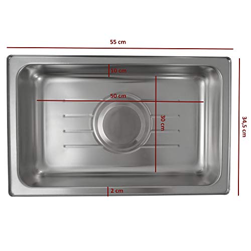 Zelsius elektrischer Edelstahl Chafing Dish für GN 1/1 | 9 Liter | bis 80°C mit Display | Speisenwärmer Büffetwärmer… – Bild 5