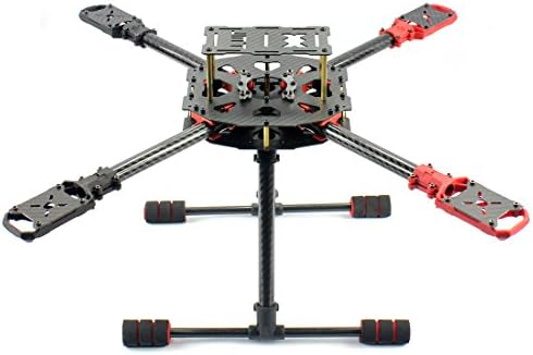 JMT J510 Carbon Fiber Frame Kit 510mm 4-axis Foldable Frame Kit with High Tripod for DIY Helicopter RC Airplane Quadcopter