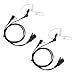 Produktbild COODIO 2 x Kenwood Funkgeräte Ohrhörer 2 Pin Überwachung Security Ohrhörer Headset [Transparenter Akustikschlauch] Kopfhörer Mikrofon Für Kenwood Baofeng Wouxun PMR