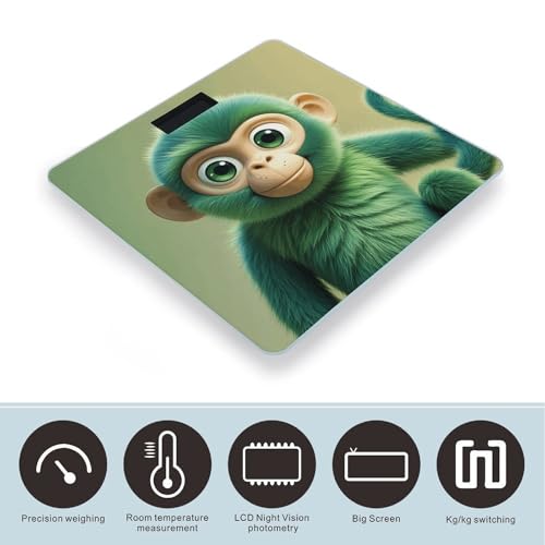 Báscula Digital de Baño Green Clever Monkey Precisa y Moderna miniatura 3