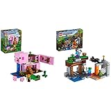 Fiel juego de construcción LEGO Minecraft con Alex, el popular personaje del videojuego, un emblemático Creeper, 2 cerdos, accesorios para Alex y zanahorias para los cerdos.