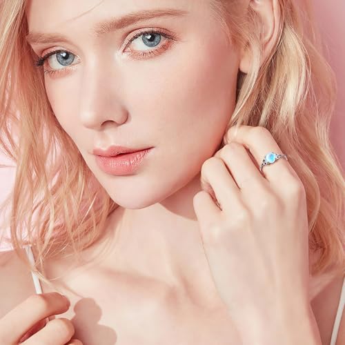 Witches Celtic Knot Ring For Women Sterling Silver Witch's Magical Knot Rings Endless Love Moonstone Promise Ring Celtic Jewelry2