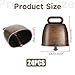 24 PCS Grazing Copper Bells Vintage Craft Bells Anti-Lost Animal Bell Cattle Goat Farm Loud Bell Long Distance Horse Sheep IronBells Mini Cow Noise Makers for Small Pets Anti-Theft Accessories DIY