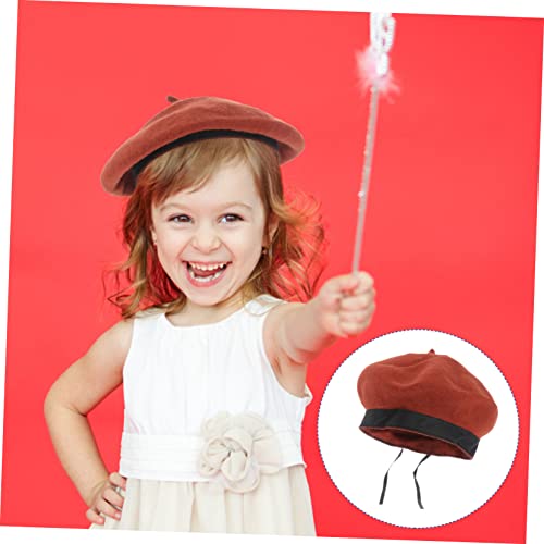 1Pc Lamb Wool Beret Hat Stylish Accessory for Boys Warm Lightweight for Everyday Wear Outdoor Activities Unique Fall Fashion Orange4