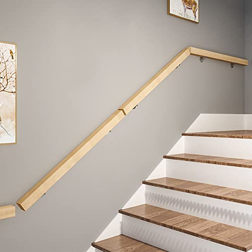 Main courante d'escalier en bois support mural stable pour meuble loft - 8