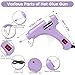 Hot Glue Gun, Mini Hot Glue Gun Kit with 30 Glue Sticks, Fast Preheating Hot Melt for School Crafts DIY Arts and Quick Home Repairs, 20w Light Purple