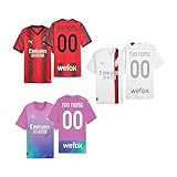  Maglia M I L A N 2023 2024 ROSSONERI Originale Ufficiale Home Away Third Adulto Bambino Personalizzata Personalizzabile (LEAO, Giroud, Theo)