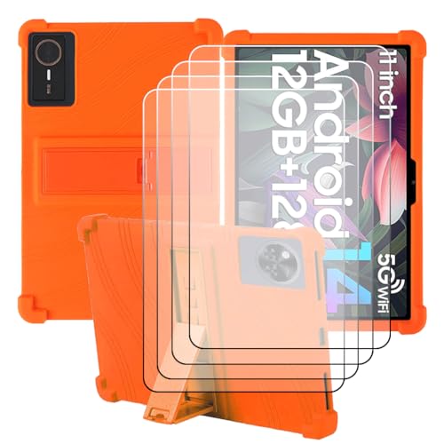 Funda para tablet AW0W TB02 10.1 carcasa silicona soporte y vidrio