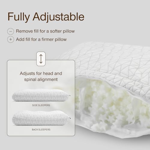 Image of Coop Home Goods Extra Oomph Star-Shaped Pillow Fill, Extra Fill Memory Foam & Microfiber Filler for Adjustable Pillows, Cushions & Crafts, Pillow Stuffing, CertiPUR-US & GREENGUARD Gold Certified
