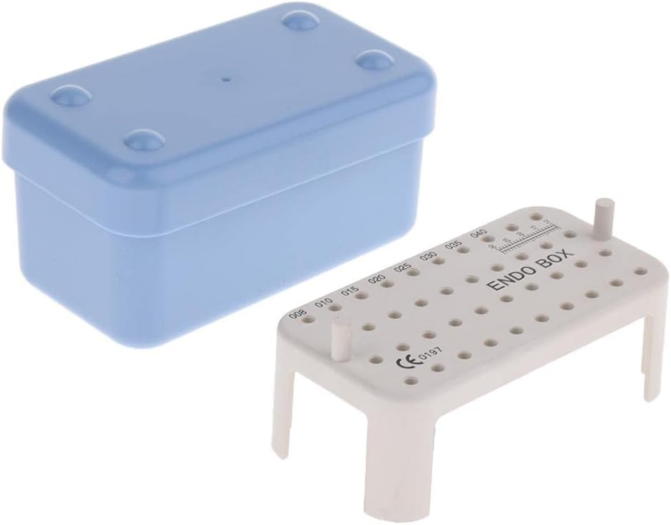 Professional Autoclave Dis Box Case for Endo Treatment Organized Storage - Efficient File Reamers Container, Compact Design for Easy Staging - Your Instruments Safely, Blue
