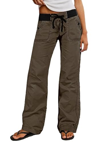 Image of Flamingals Straight Leg Drawstring Pants for Women