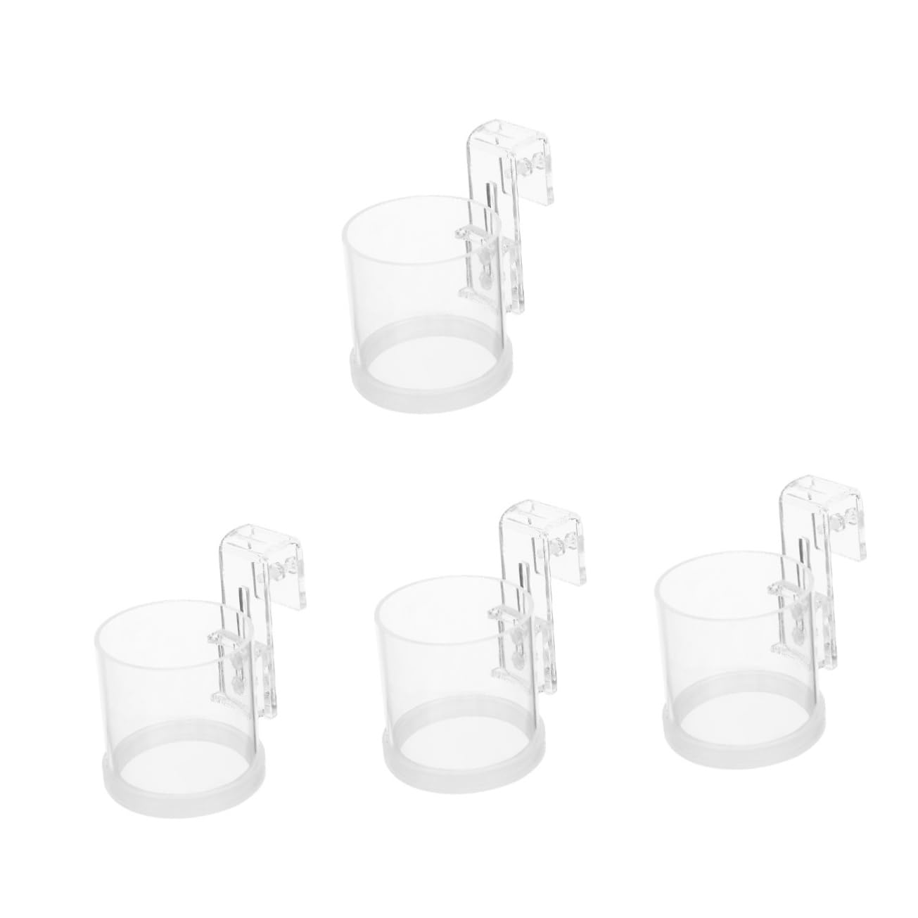FOMIYES 4piezas Anillo De Alimentación Acrílico para Peces Acuario Comedero Flotante para Alimento Diseño para Evitar Desperdicio De Comida para Alimentar Peces Planktonicos y Flotantes
