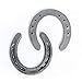 Steel Horseshoes Set for Horses, Crafts, Decorations and Backyard Games - Size 00 - R2-F - Sand Blasted Steel - The Heritage Forge - 40 Shoes