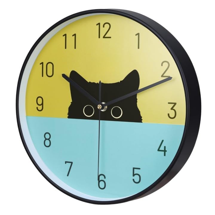 Image of Wall Clock 12 inch Silent Quartz Decorative Wall Clock Non-Ticking Classic Digital Clock Battery Operated Round Easy to Read Handheld Complete Home /Kitchen /Bedroom (457)