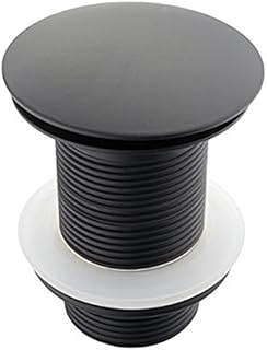 wohnfreuden Waschbecken Pop-Up Ventil 1 1/4 ' Schwarz Ablaufgarnitur Push-Open