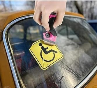 2-in-1 scraper tool, multi-purpose razor scraper, can be used to remove stickers, labels, sealants, adhesives (orange)