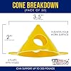 U.S. Art Supply Yellow Cone Canvas and Cabinet Door Risers - Acrylic and Epoxy Pouring Paint Canvas Support Stands (Pack of 20) Great to get Your Canvas or Cabinet Doors Pyramid Triangle Risers #1