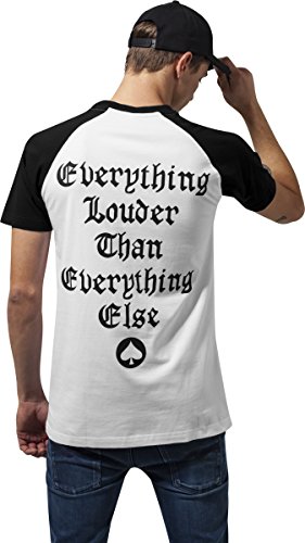 MERCHCODE Motörhead Everything Louder Raglan T-Shirt Homme - Les Beatles, Paul McCartney, John Lennon, RIngo Starr, George Harrison MERCHCODE Motörhead Everything Louder Raglan T-Shirt Homme – Image 5
