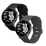 kwmobile 2x Cinturino TPU Silicone Fibbia Compatibile con Garmin Venu 4 45mm Cinturino - Cinturini 14-22 cm