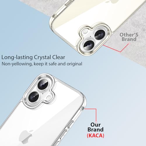 Image of KACA Clear Back Cover Case for Apple iPhone 17 |Case for iPhone 17|Shockproof Bumper TPU Protective Design|Apple iPhone 17 Back Cover- Transparent