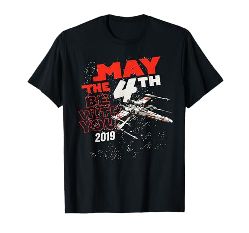 T-shirt Star Wars May The 4th Be With You 2019 X-Wing en coton