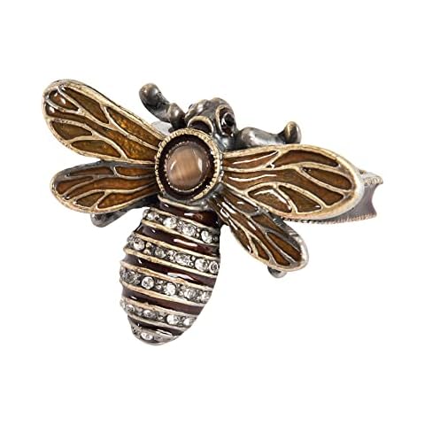 SARO LIFESTYLE Ave Collection Bumble Bee Napkin Rings Cover