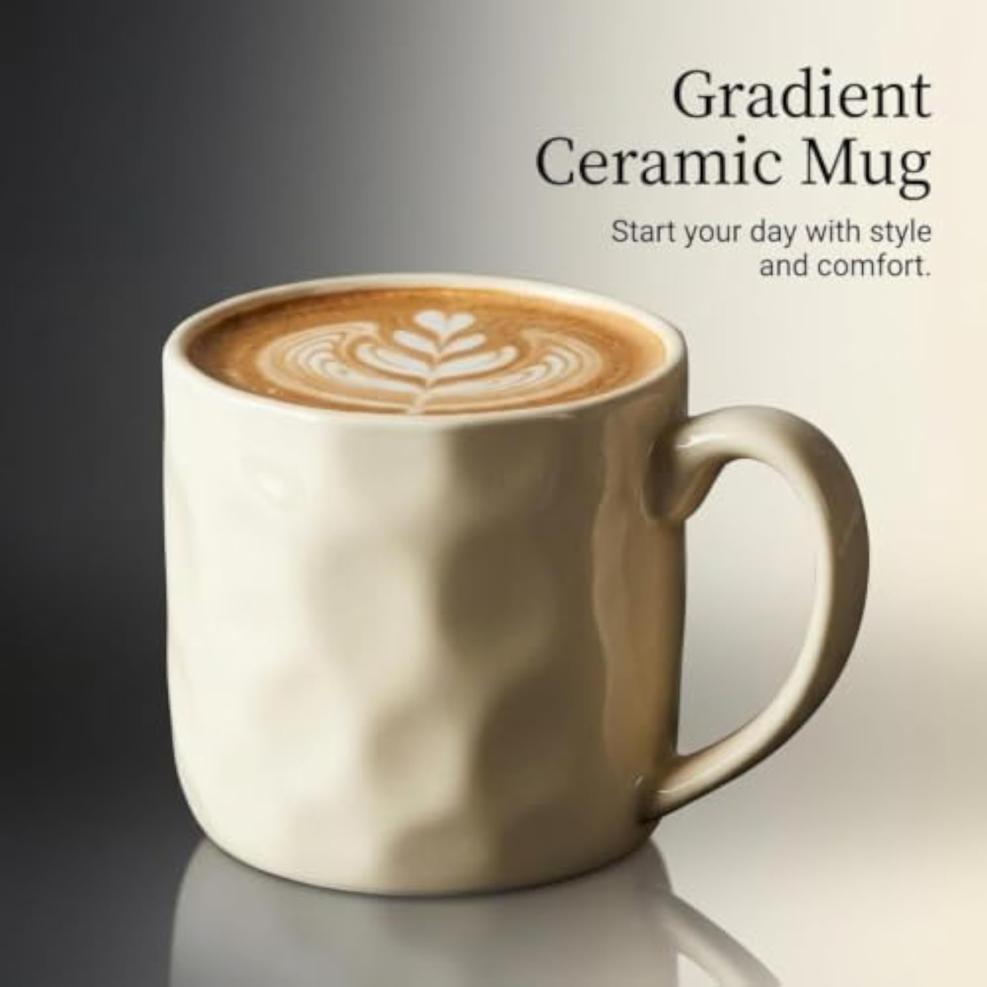Coffee Mug with Handle for Couples, Gradient Color Gift