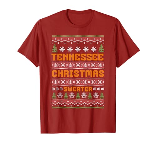 Tennessee Ugly Christmas Sweater Camiseta