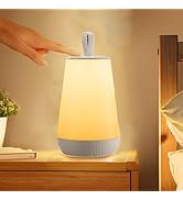 DASIAUTOEM LED Nachttischlampe, Nachtlicht Kinder, Touch Dimmbar Atmosphäre Tischlampe Lampe, 15 ...